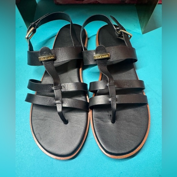 Cole Haan Shoes - Cole Haan Black Leather Sandals